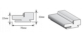 Коробка Т (у,п)для дверей Браво, Thermo Oak